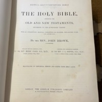 Victorian Family Bible with Full Exposition and Notes and Numerous Illustrative Engravings by The Rev John Brown