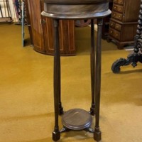 Antique Mahogany 2 Tier Jardiniere Stand