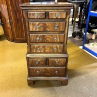 Vintage Mahogany Bevan Funnel Reprodux Chest of Drawers