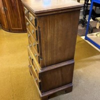 Vintage Mahogany Bevan Funnel Reprodux Chest of Drawers