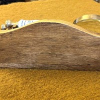 Vintage Letter Rack with Ceramic and Brass Magnifying Glass and Letter Opener