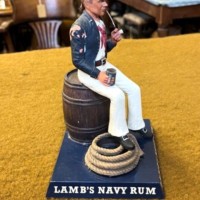 Rare Vintage Lamb's Navy Rum Advertising Figure