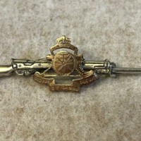 WW1 Royal Artillery Sterling Silver & Gold Plated Sweetheart Brooch