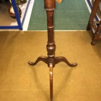 Antique Mahogany Music Stand with Lyre Motif