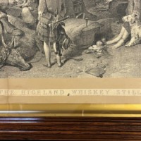 Victorian Engraving "The Highland Whisky Still" Engraved by Robert Graves from the Painting by Sir Edwin Landseer