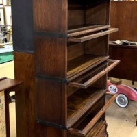 Antique 5 Tier Globe Wernicke Oak Barrister's Bookcase