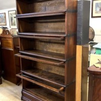 Antique 5 Tier Globe Wernicke Oak Barrister's Bookcase