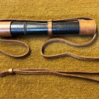 Vintage Military Variable Magnification Telescope with Leather Carry Case Presented to Captain D S Blunt R.E