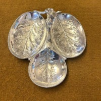 Antique Silver Plated Trio of Thistle Pattern Bon Bon / Sweet Dishes