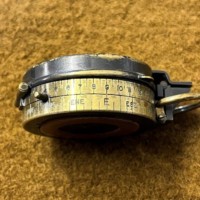 WW1 Officers Prismatic Marching Compass in Leather Case