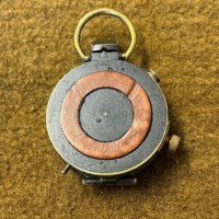 WW1 Officers Prismatic Marching Compass in Leather Case