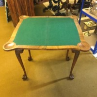 Antique Walnut Console / Card Table