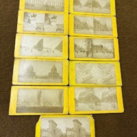 Set of 11 Paris Instantane Stereoscopic Photographs of Victorian Paris