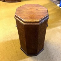 Arts & Crafts Oak Liberty Style Hexagonal Sewing Box