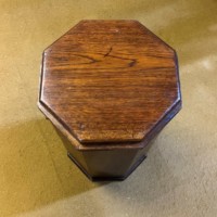 Arts & Crafts Oak Liberty Style Hexagonal Sewing Box