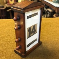 Victorian Mahogany Perpetual Desk Calendar