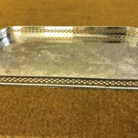 Vintage Silver Plated 'Famous Grouse Whisky' Drinks Tray