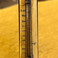 Victorian Tunbridge Ware Obelisk Thermometer