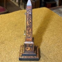 Victorian Tunbridge Ware Obelisk Thermometer