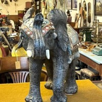 Vintage Large Highly Embellished Elephant Figure