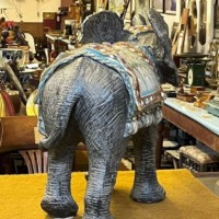 Vintage Large Highly Embellished Elephant Figure