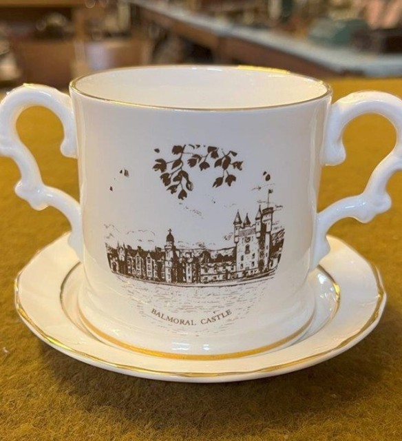 Vintage Balmoral Castle Coffee Mug and Saucer