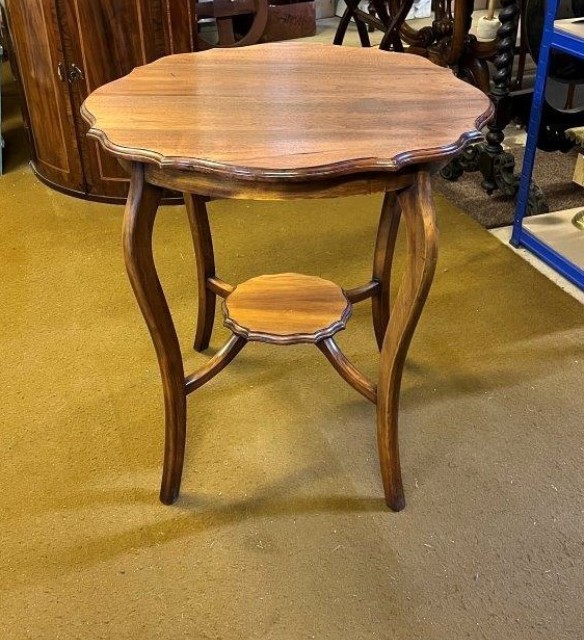 Edwardian Scalloped Top Window / Occasional Table