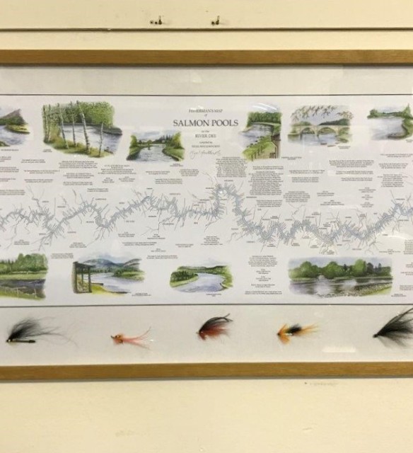 Fisherman's Map of Salmon Pools on the River Dee Compiled by Nigel Houldsworth