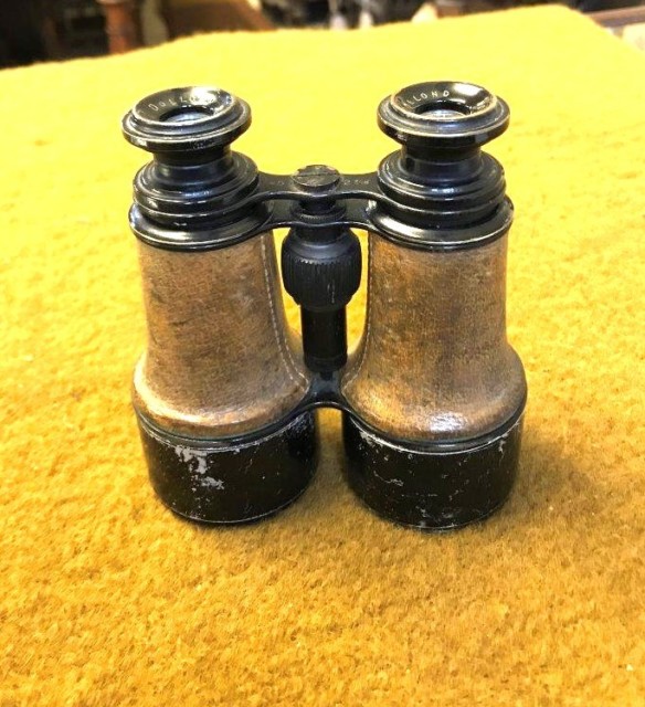 WW1 Military Binoculars Manufactured by Dollond London in a Leather Case Retailed by J Cripps London 1916, the Case is also Marked J Cubitt (presumably the owner)