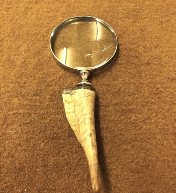 Vintage Rams Horn Handled Magnifying Glass