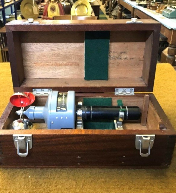 Vintage Cased Hand Held Anemometer made by Kelvin & Hughes Ltd Basingstoke