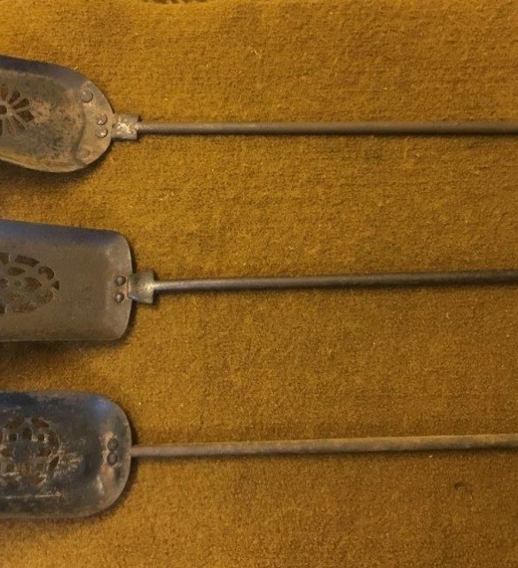 Antique Cast Iron Fireside Shovels