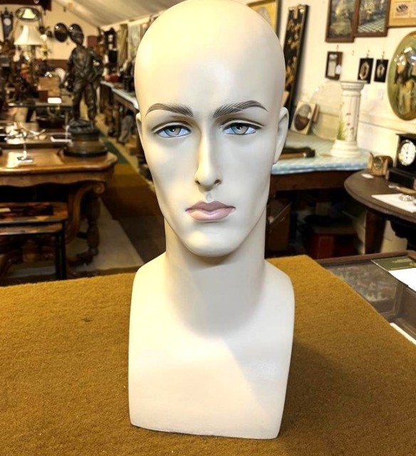 Vintage Male Mannequin Head