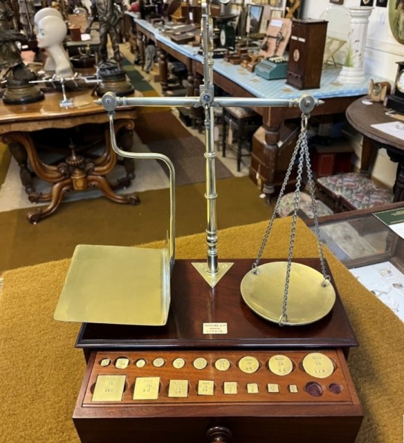 Rare Antique Paper Makers Balance Scales by Vandome & Co London