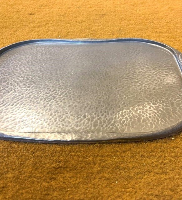 Arts & Crafts Tudric Pewter 14" Serving Tray Designed by Archibald Knox for Liberty & Co. London