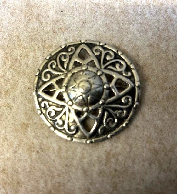 Vintage Sterling Silver Scottish Shield Brooch